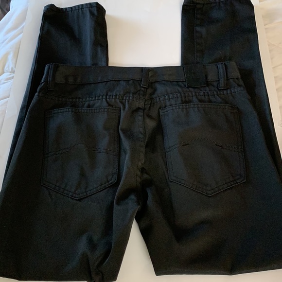 Silver Blue men’s straight leg waxed look jean black in color size 32/32 - Picture 5 of 5